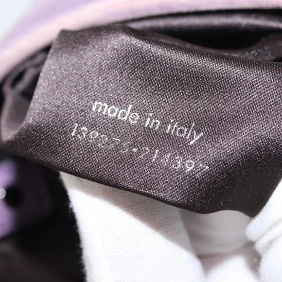 SAINT LAURENT Kahala Shoulder Bag Canvas Purple Silver Auth - Picture 14 of 16